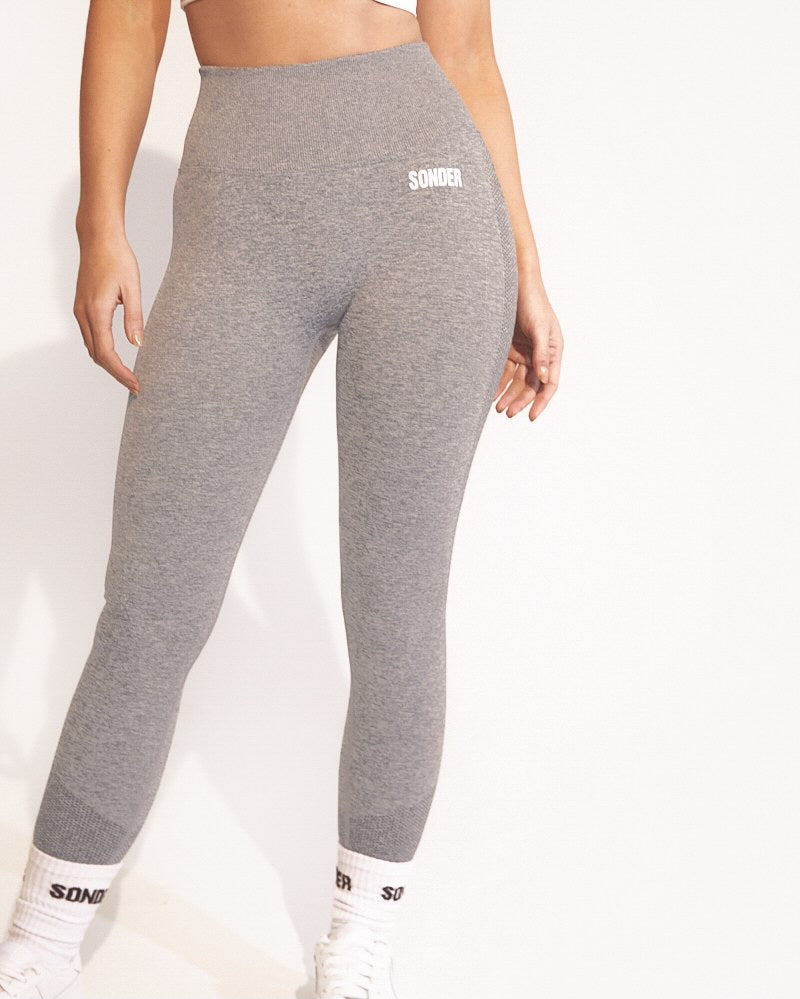GREY SCULPT LEGGINGS