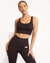 Load image into Gallery viewer, BLACK SPORTS BRA
