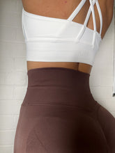 Load image into Gallery viewer, WHITE SPORTS BRA
